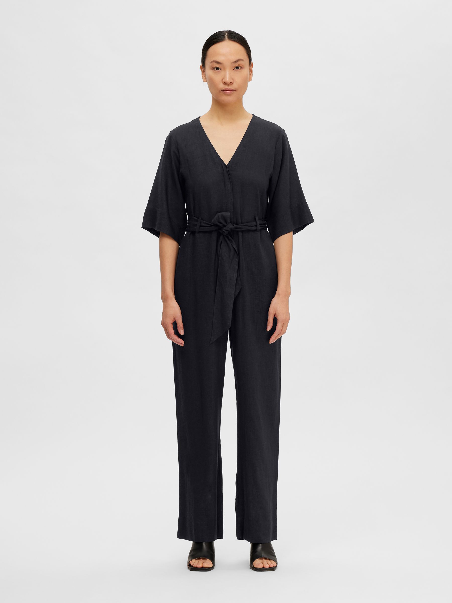 Buy Selected Femme Vinelle Strap Jumpsuit Black - Scandinavian Fashion Store